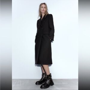 NWT Zara Studded Buckle Combat Boots